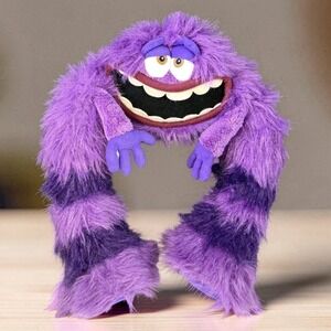 Disney Store Monsters University ART Plush Purple Poseable Long Legs Toy 26"